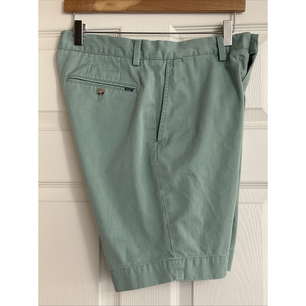 Polo Ralph Lauren Shorts Chinos 30 Mint‎ Green Classic Fit Flat Front Dad Preppy